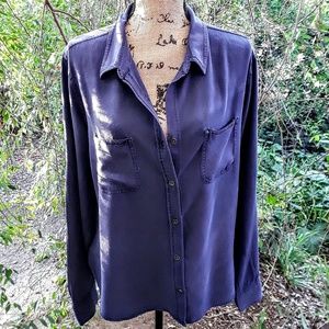 Rock & Republic Relaxed Rocker Blue Blouse